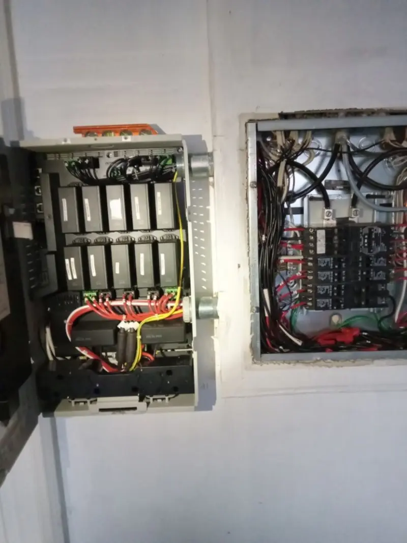 Electrical panel upgrade completed for Security Camera Wiring in Sturgis